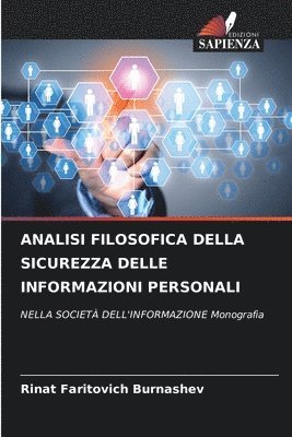 bokomslag Analisi Filosofica Della Sicurezza Delle Informazioni Personali