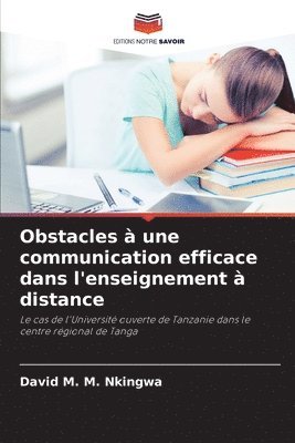 bokomslag Obstacles  une communication efficace dans l'enseignement  distance