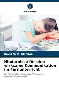 bokomslag Hindernisse fr eine wirksame Kommunikation im Fernunterricht