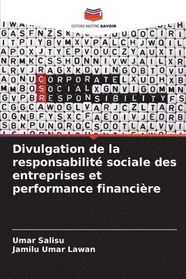 Divulgation de la responsabilit sociale des entreprises et performance financire 1