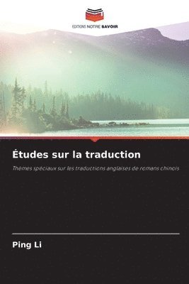 bokomslag tudes sur la traduction