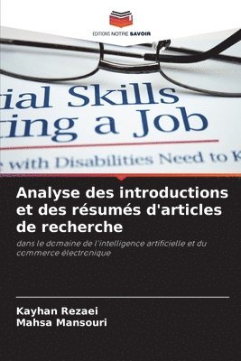 bokomslag Analyse des introductions et des rsums d'articles de recherche