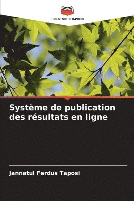 bokomslag Système de publication des résultats en ligne