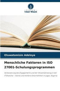 bokomslag Menschliche Faktoren in ISO 27001-Schulungsprogrammen