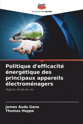 James Audu Gana, Thomas Hoppe - Politique d'efficacité énergétique des principaux appareils électroménagers, Häftad