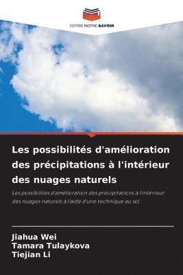 bokomslag Les possibilits d'amlioration des prcipitations  l'intrieur des nuages naturels