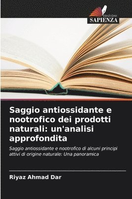 bokomslag Saggio antiossidante e nootrofico dei prodotti naturali