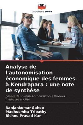 Analyse de l'autonomisation conomique des femmes  Kendrapara 1