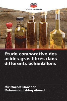 bokomslag tude comparative des acides gras libres dans diffrents chantillons