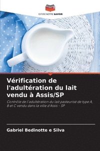 bokomslag Vrification de l'adultration du lait vendu  Assis/SP