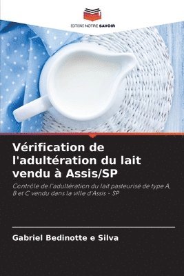 bokomslag Vrification de l'adultration du lait vendu  Assis/SP