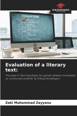 Evaluation of a literary text 1