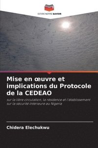 bokomslag Mise en oeuvre et implications du Protocole de la CEDEAO