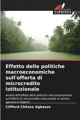 bokomslag Effetto delle politiche macroeconomiche sull'offerta di microcredito istituzionale