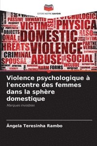 bokomslag Violence psychologique  l'encontre des femmes dans la sphre domestique