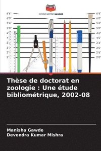 bokomslag Thse de doctorat en zoologie