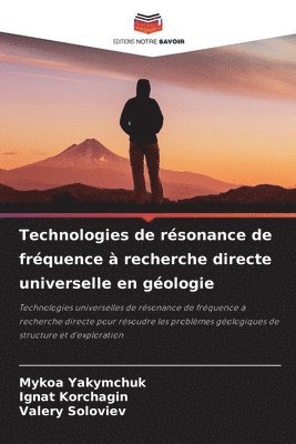 bokomslag Technologies de rsonance de frquence  recherche directe universelle en gologie