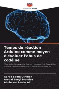 bokomslag Temps de raction Arduino comme moyen d'valuer l'abus de codine