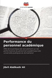 bokomslag Performance du personnel acadmique