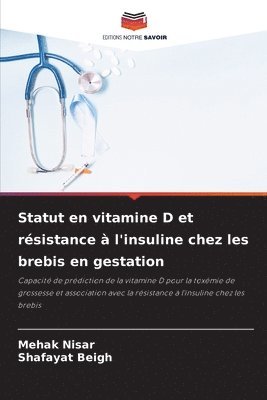 Statut en vitamine D et rsistance  l'insuline chez les brebis en gestation 1