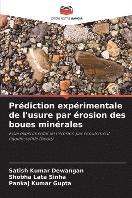 bokomslag Prédiction expérimentale de l'usure par érosion des boues minérales