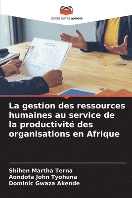 bokomslag gestion des ressources humaines au service de la productivité des organisations en Afrique