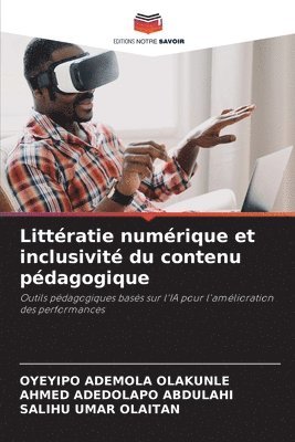 bokomslag Littratie numrique et inclusivit du contenu pdagogique