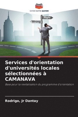 bokomslag Services d'orientation d'universits locales slectionnes  CAMANAVA