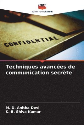 bokomslag Techniques avancées de communication secrète