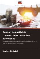 Gestion des activités commerciales du secteur automobile