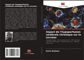 bokomslag Impact de l'hypoperfusion crbrale chronique sur le cerveau