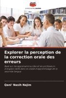 bokomslag Explorer la perception de la correction orale des erreurs