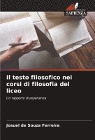 testo filosofico nei corsi di filosofia del liceo