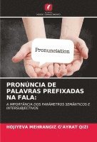 bokomslag Pronncia de Palavras Prefixadas Na Fala