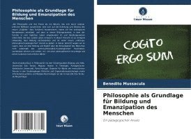 bokomslag Philosophie als Grundlage für Bildung und Emanzipation des Menschen