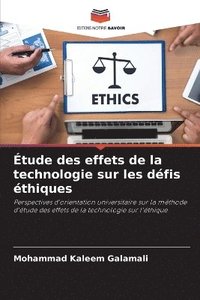 bokomslag tude des effets de la technologie sur les dfis thiques