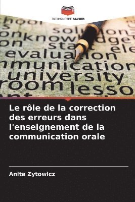 bokomslag rôle de la correction des erreurs dans l'enseignement de la communication orale