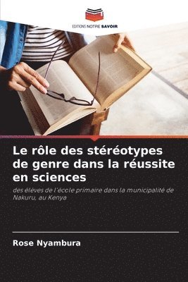 bokomslag rôle des stéréotypes de genre dans la réussite en sciences