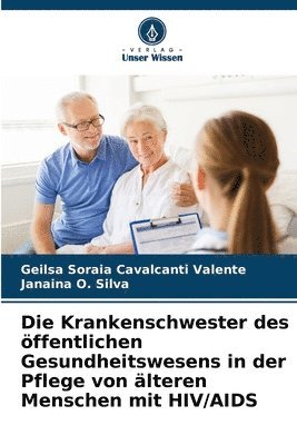 Krankenschwester des öffentlichen Gesundheitswesens in der Pflege von älteren Menschen mit HIV/AIDS