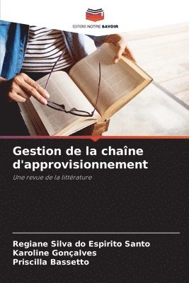 bokomslag Gestion de la chaîne d'approvisionnement