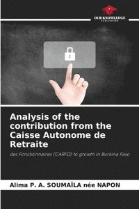 bokomslag Analysis of the contribution from the Caisse Autonome de Retraite