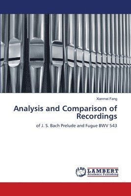 bokomslag Analysis and Comparison of Recordings