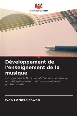 Dveloppement de l'enseignement de la musique 1