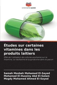 bokomslag Études sur certaines vitamines dans les produits laitiers