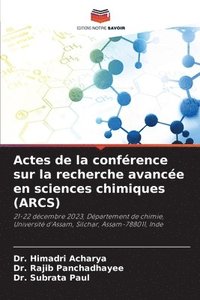 bokomslag Actes de la conférence sur la recherche avancée en sciences chimiques (ARCS)