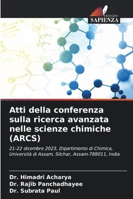 bokomslag Atti della conferenza sulla ricerca avanzata nelle scienze chimiche (ARCS)