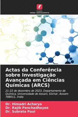 Actas da Conferência sobre Investigação Avançada em Ciências Químicas (ARCS) 1