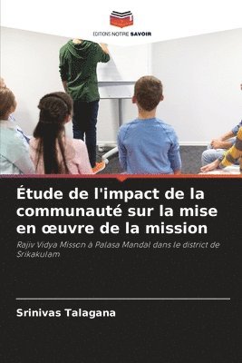 bokomslag Étude de l'impact de la communauté sur la mise en oeuvre de la mission