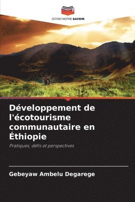 bokomslag Dveloppement de l'cotourisme communautaire en thiopie