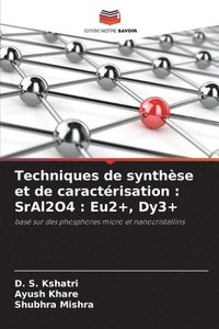 bokomslag Techniques de synthèse et de caractérisation: SrAl2O4: Eu2+, Dy3+